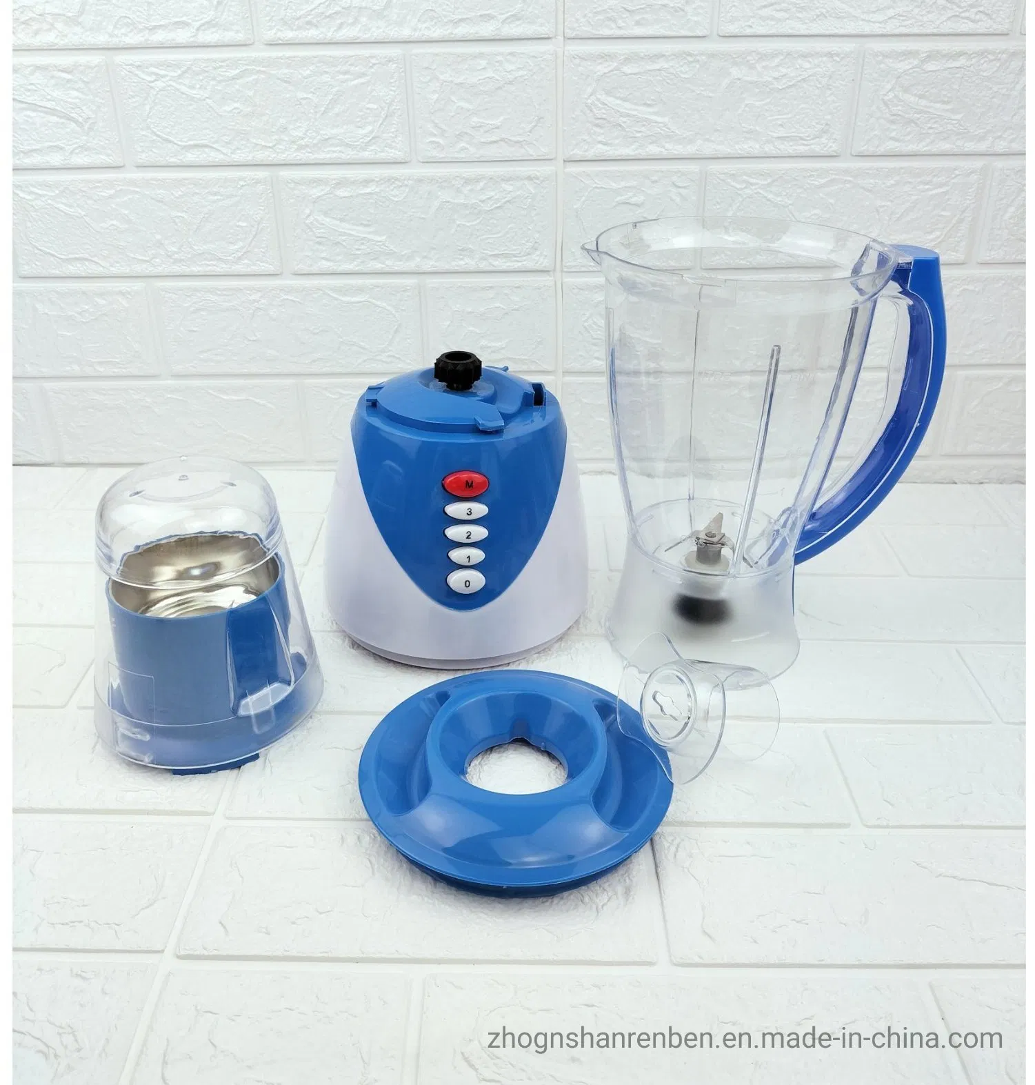 1731 Multi Function Electric Blender with Electroplate Housing